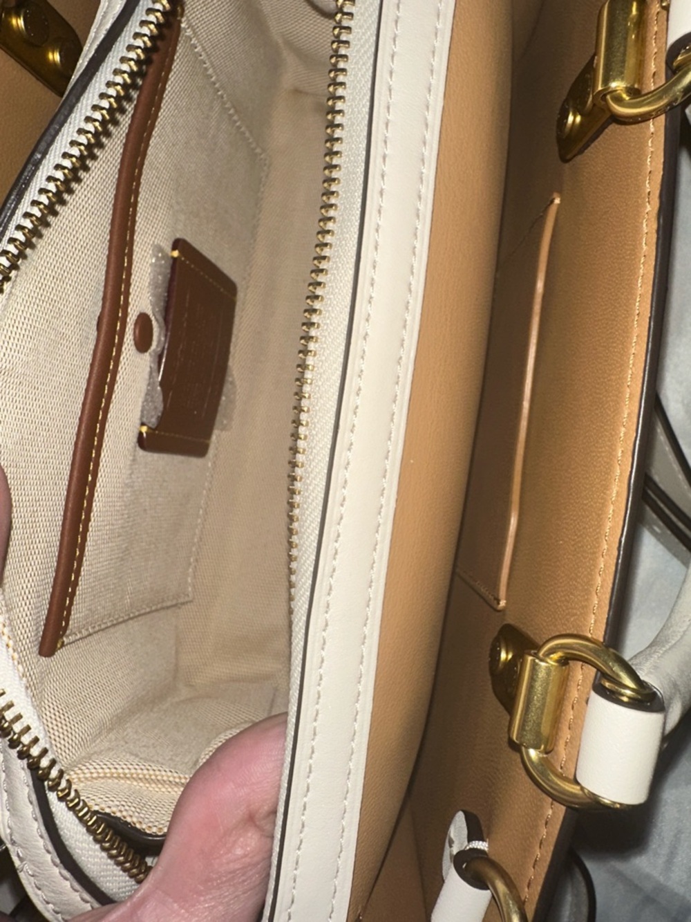 Coach Chalk Rogue Bag 26 with Gold Hardware - Picture 4 of 16